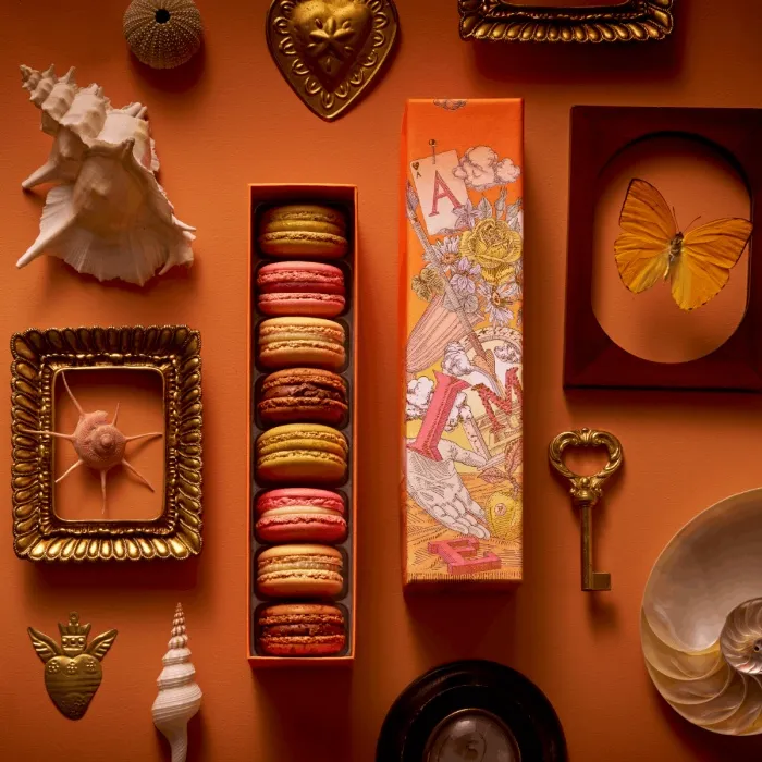 Eine Schachtel Macarons von Pierre Hermé, Paris